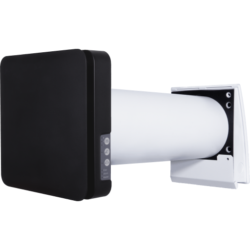 Duka One Pro 50 S ventilator med varmegenvinding Ø160 mm, sort billede