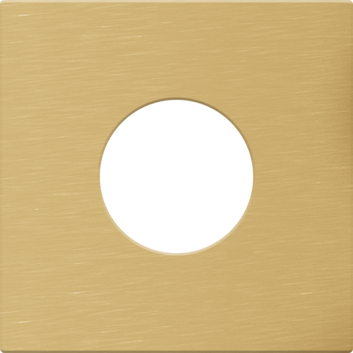 Grohe roset, til indbygningsdele, 70x70 mm, børstet messing