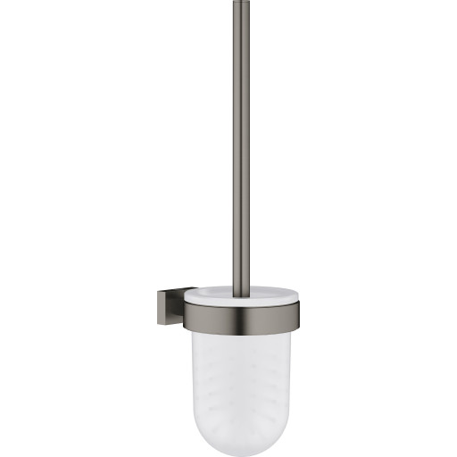 GROHE ESSENTIALS CUBE NY toalettbørste 375 mm holder/skål messing