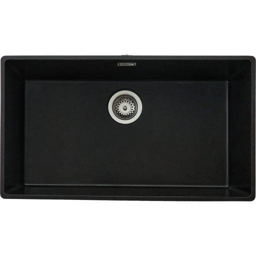 Secher Aalborg 720 diskbänk, 74,4x42,4 cm, svart