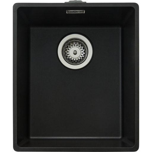 Secher Aalborg 340 køkkenvask, 36,5x42,5 cm, sort