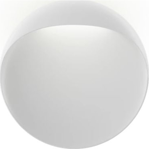 Louis Poulsen Flindt vägglampa utomhus, vit, Ø20 cm