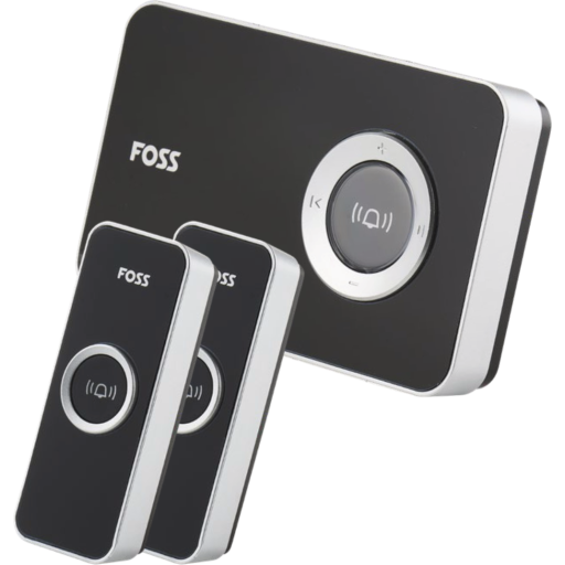 TREND Drklokke Design, valgfri ringelyd, 2 tryk, sort