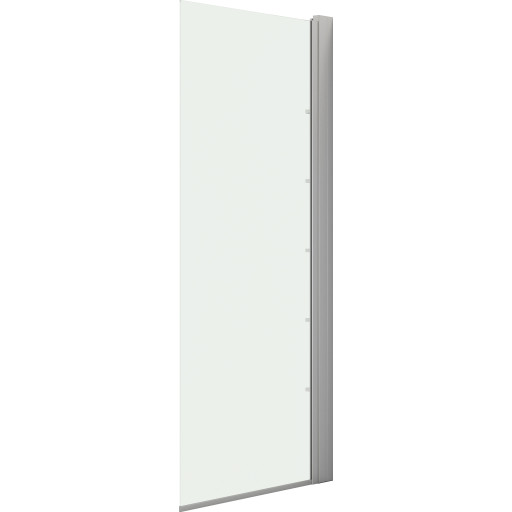 Dansani Match duschvägg, modell D+Tower hylla, 87 cm, klart glas, satin
