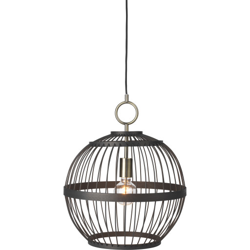 Halo Design Stockholm pendellampa, svart, Ø40 cm