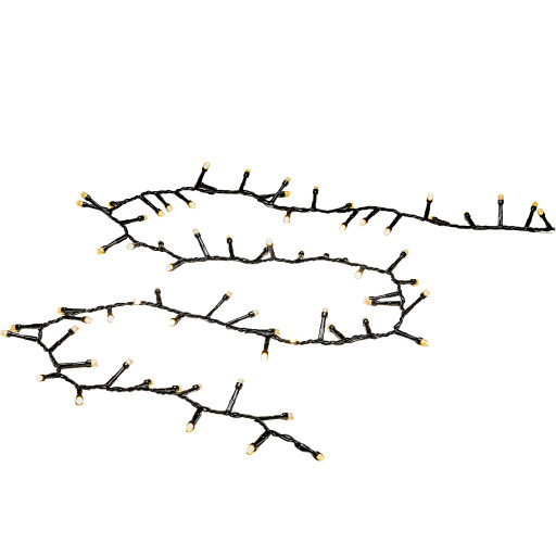 Konstsmide Cluster ljusslinga, 200 varmvita ljus, 4,38 meter