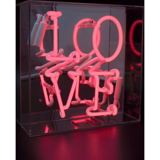 Billede af Locomocean Love neonskilt, pink