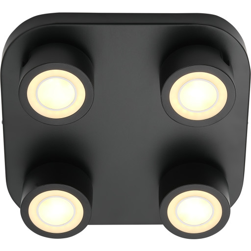 Clyde 4-Spot Loftlampe Black Nordlux - Entré - Metal - Med flere lyskilder