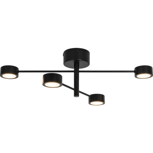 Clyde Flex 4-Rail Loftlampe Black Nordlux - Soveværelse - Metal - Med flere lyskilder
