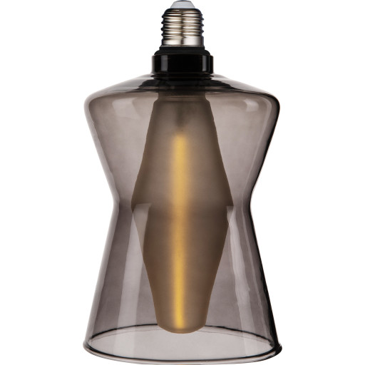 Nordlux Deco Cone E27 globepære, 4,1W, røgfarvet billede