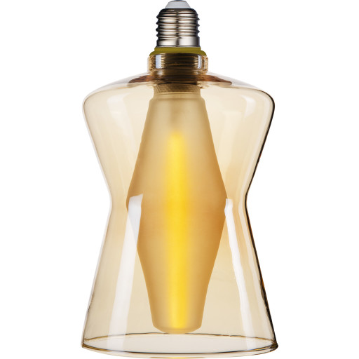 Nordlux Deco Cone E27 globepære, 4,1W, ravfarvet billede