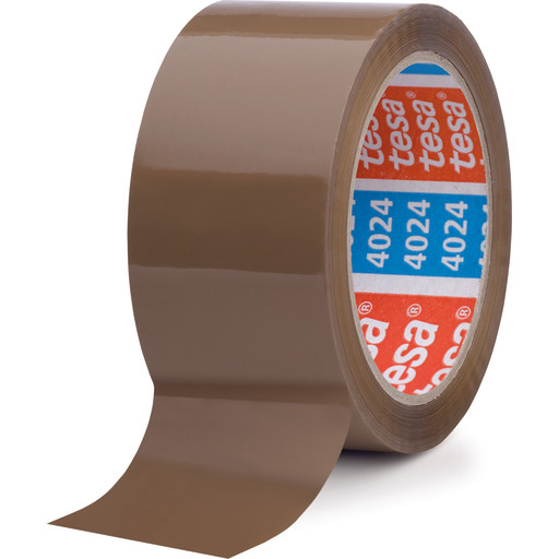 Tesa emballagetape, brun, regulær, 50 mm, 66 meter