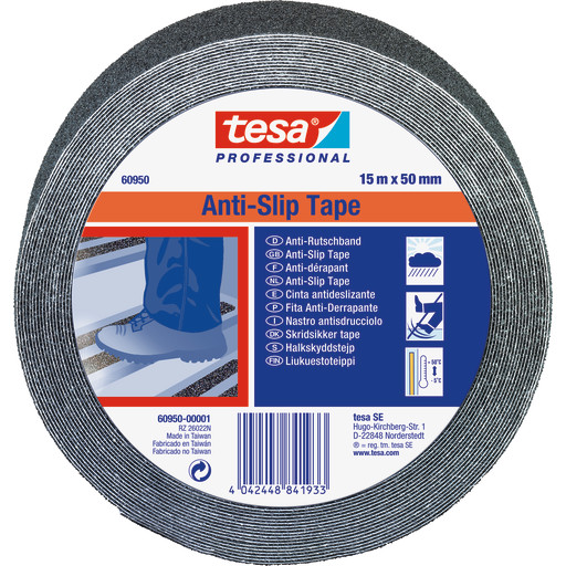 Skridsikker tape Tesa 60950, 50 mm x 15 m, sort