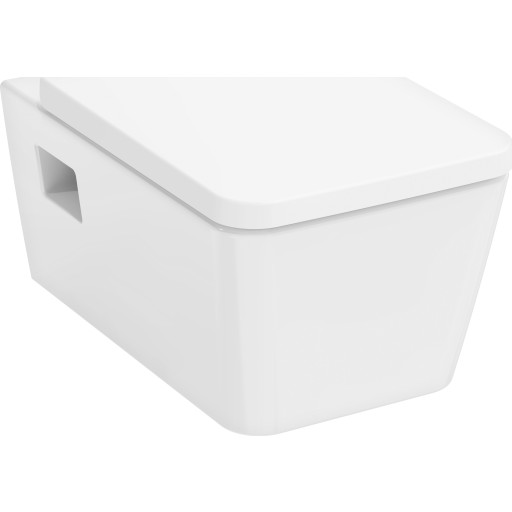 Hansgrohe EluPura Original Q 540 vägghängd toalett, utan spolkant, vit