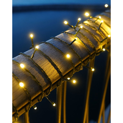 Sirius Easy-Line udendørs lyskæde, 400 varm hvide lys, 39,9 meter