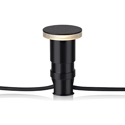 Garden 24 Decklight Topplade 60mm 3w Sort Fra Markslöjd