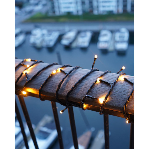 Sirius Top-Line Energy ljusslinga utomhus, 50 varmvita ljus, 5 meter, startkit