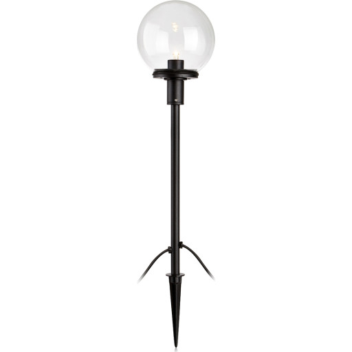 Garden 24 Bedlampe Kugle 60cm Sort Klar Fra Markslöjd