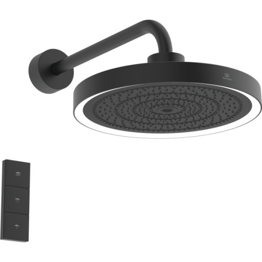 Ideal Standard Idealrain Solos takdusch, Ø33 cm, svart