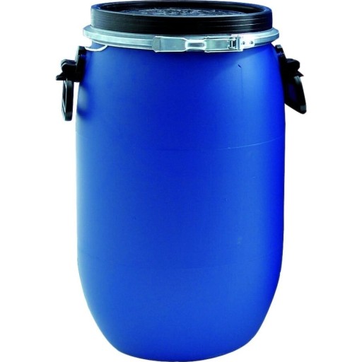 Scandrum plasttønde med låg og forsegling, 120 liter