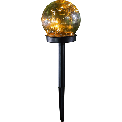 12 Stk Solar Light Ball Med Lyskæde Og 20 Varm Hvide Micro Led Fra Veli Line