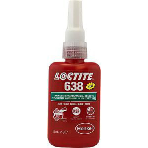 Loctite 638 cylindrisk fastgørelse, høj styrke, 50 ml
