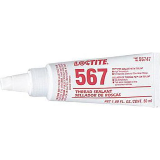 LOCTITE gevindtætning 567, lav styrke, gullig/hvid, 50 ml