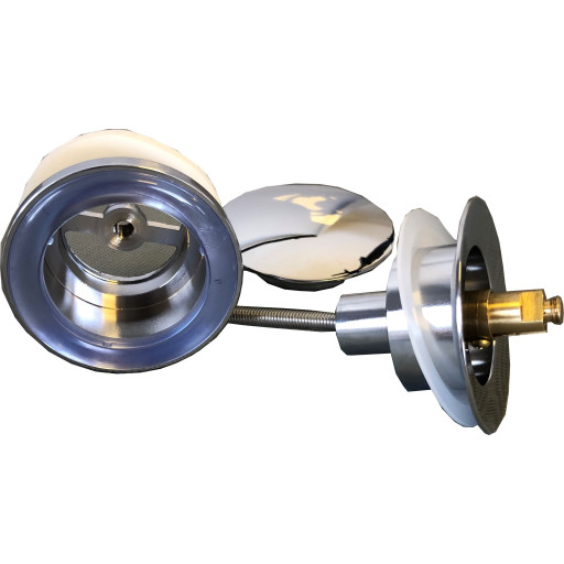 K. Neerskov bundventil, push-open, krom billede