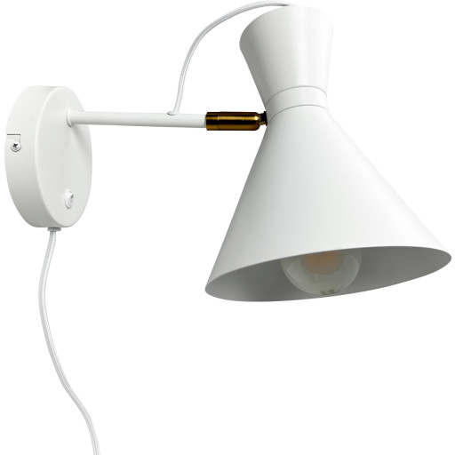 Cindy Væglampe Matt White Dyberg Larsen - Stue - Design - Metal - Med én lyskilde