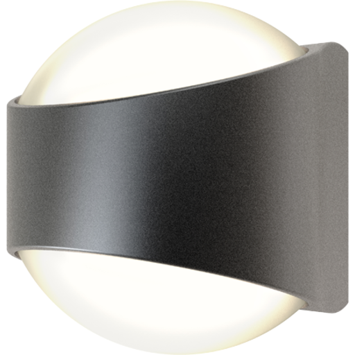 Ansell Misano Round Udendørs Væglampe, 3000k, Grafitgrå - Ansell Lighting