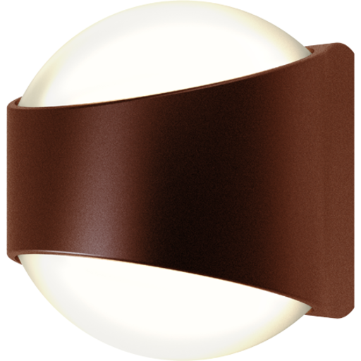 Ansell Misano Round Udendørs Væglampe, 3000k, Rust - Ansell Lighting