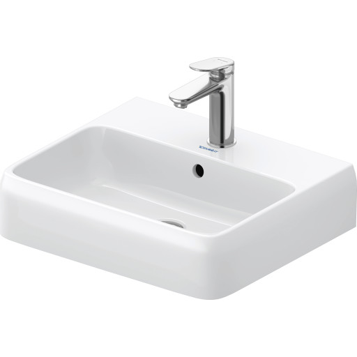 Qatego servant med overløp, 1 kranhull, 500mm x 420mm