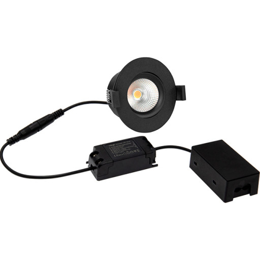 HiluX D3 Tilt360 - Full Spectrum LED Indbygningsspot - Ra97 - 2700K - Sort