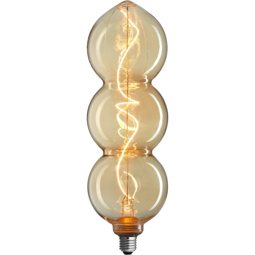 10 stk Unison Triple E27 globepære, 3-trins dæmp, 4W