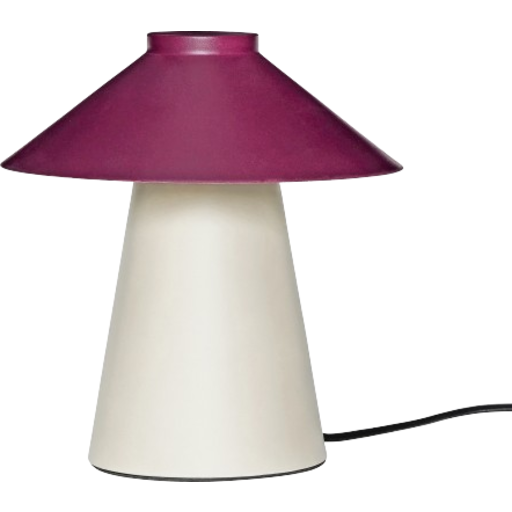 Hübsch chipper bordlampe sand/burgundy