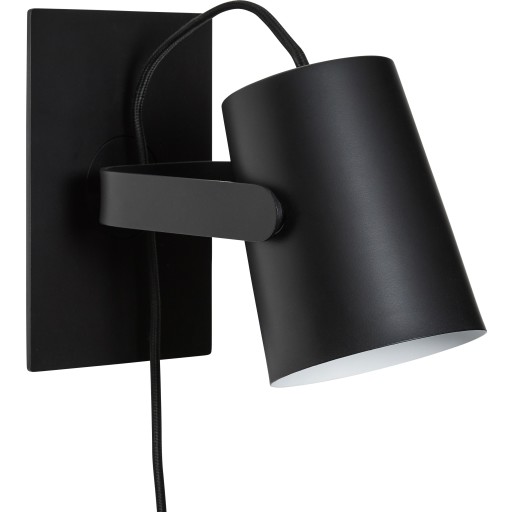 4 st Hübsch Ardent vägglampa, svart