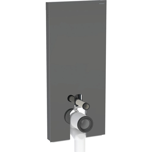 Geberit Monolith Plus cisterne til back-to-wall toilet, 114 cm, gråt glas