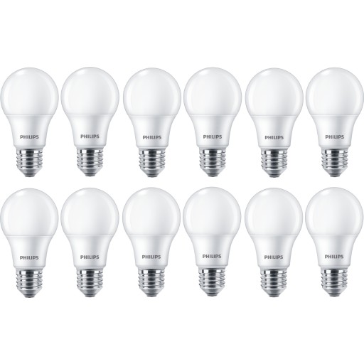 Philips CorePro E27 standardlampa, 12-pack, 8W, 4000K