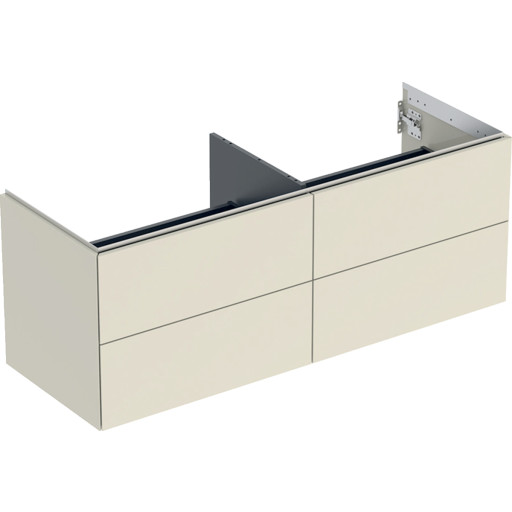Geberit One underskab, 133,2x47 cm, højglans beige