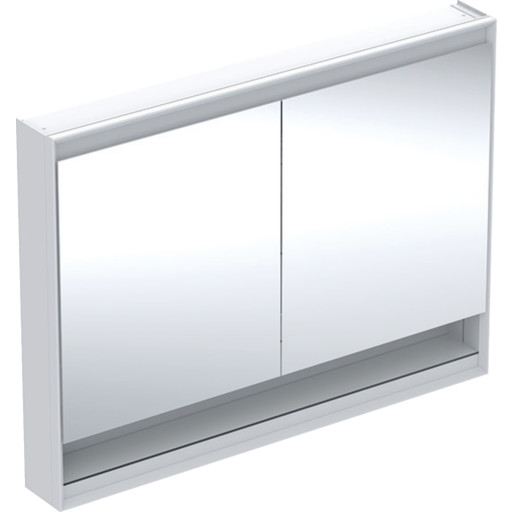GEBERIT ONE spejlskab 1200x900mm m/lys/niche 2låger aluminium pu