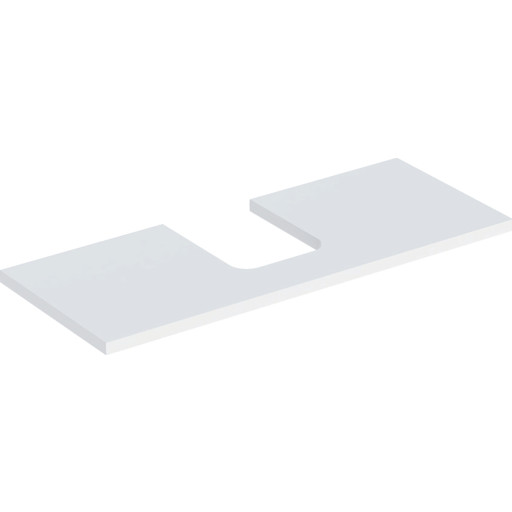 Geberit One bänkskiva, 119x47,3 cm, matt vit
