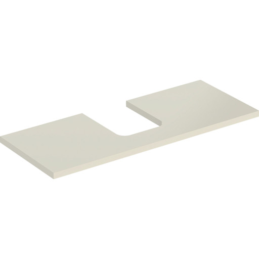Geberit One bänkskiva, 119x47,3 cm, högglans beige