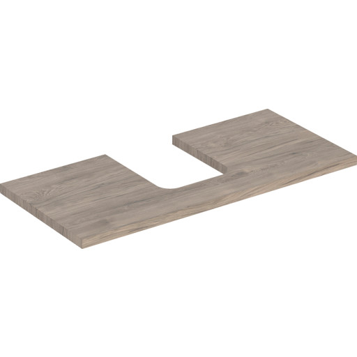 Geberit One bänkskiva, 104,2x47,3 cm, valnöt