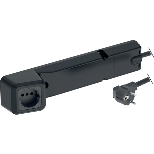 Geberit el-udtag, 33,1x6,8 cm, sort