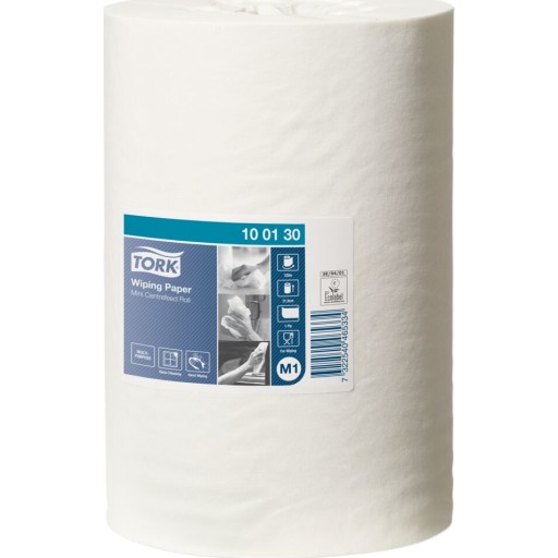 Tork M1 Standard Mini hånklæderulle, hvid, uden hylse billede