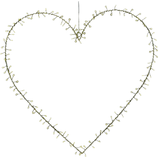 Sirius Liva Cluster hjerte med lys, 140 lys