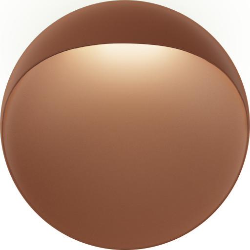 Louis Poulsen Flindt udendørs væglampe, corten, É20 cm