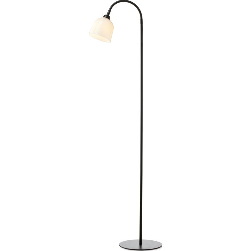 Halo Design Glow gulvlampe, opal/sort, 1-arm billede