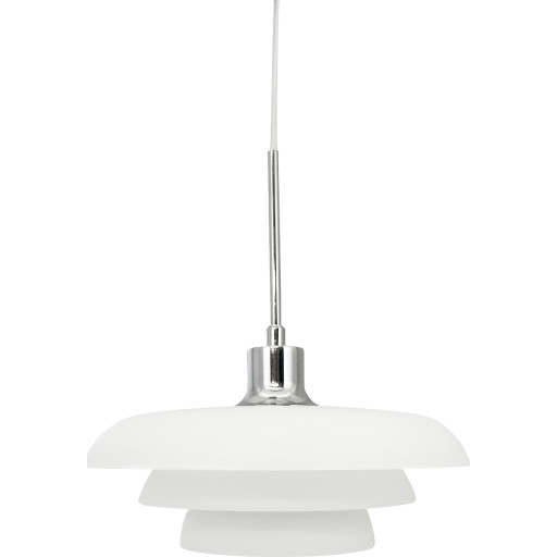 Dyberg Larsen - Ava pendellampe, Ø 31 cm, hvid, opalglas