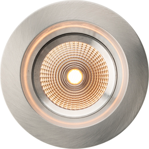 SLC OneSoft indbygningsspot, 1800-3000K, aluminium